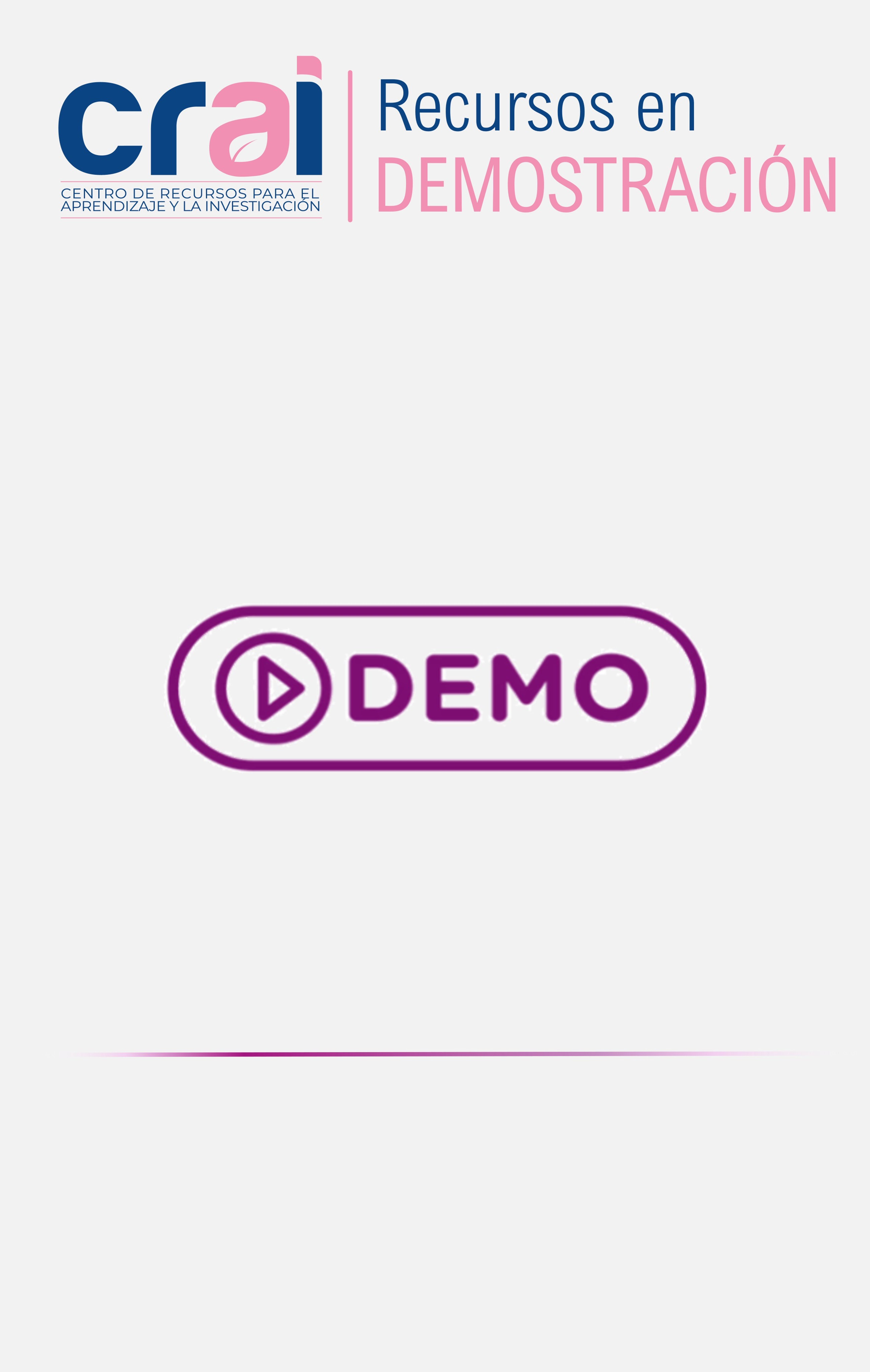 Recursos en demostración