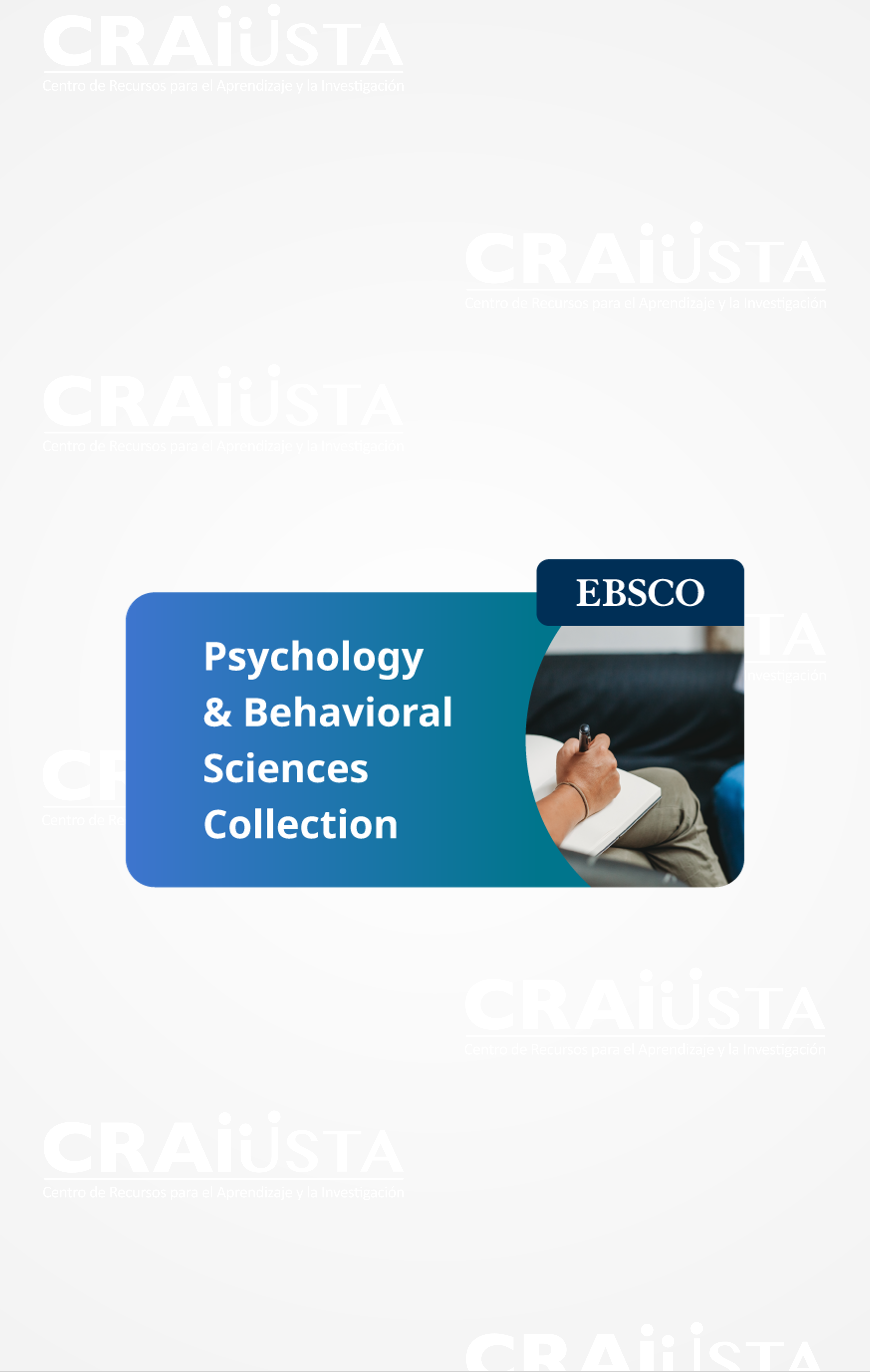 Contiene revistas a texto completo especializadas en psicología y ciencias del comportamiento, con énfasis en psicología infantil, adolescente y consejería.