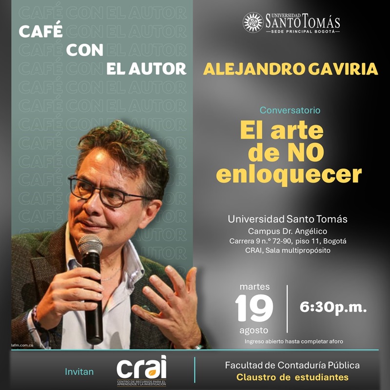 Noticia Cafe con el autor 19 agosto 2025